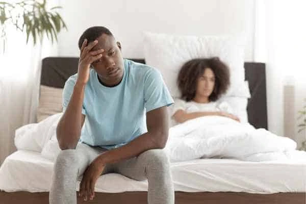 Man upset about ED symptoms Burley