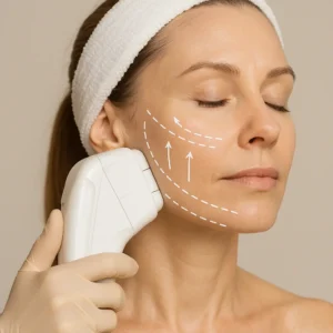 Woman having HI-FU to reduce wrinkles call LA LIPO Burley Now!